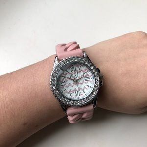 RUE 21 PINK AND SILVER WATCH